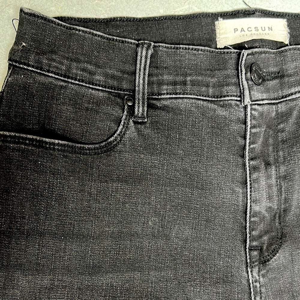 ☀️ JEANS SALE ☀️ PACSUN 👖 Black Stretch 👖 jeans high rise ankle jegging SIZE 28